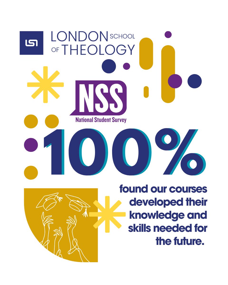 LSTheology's tweet image. The National Student Survey is one of the key ways we gather feedback from our final-year undergraduate students about their experience at @LSTheology.

This year, we achieved an 88% response rate and we’re thrilled to see such positive feedback from our students! 

#studywithus