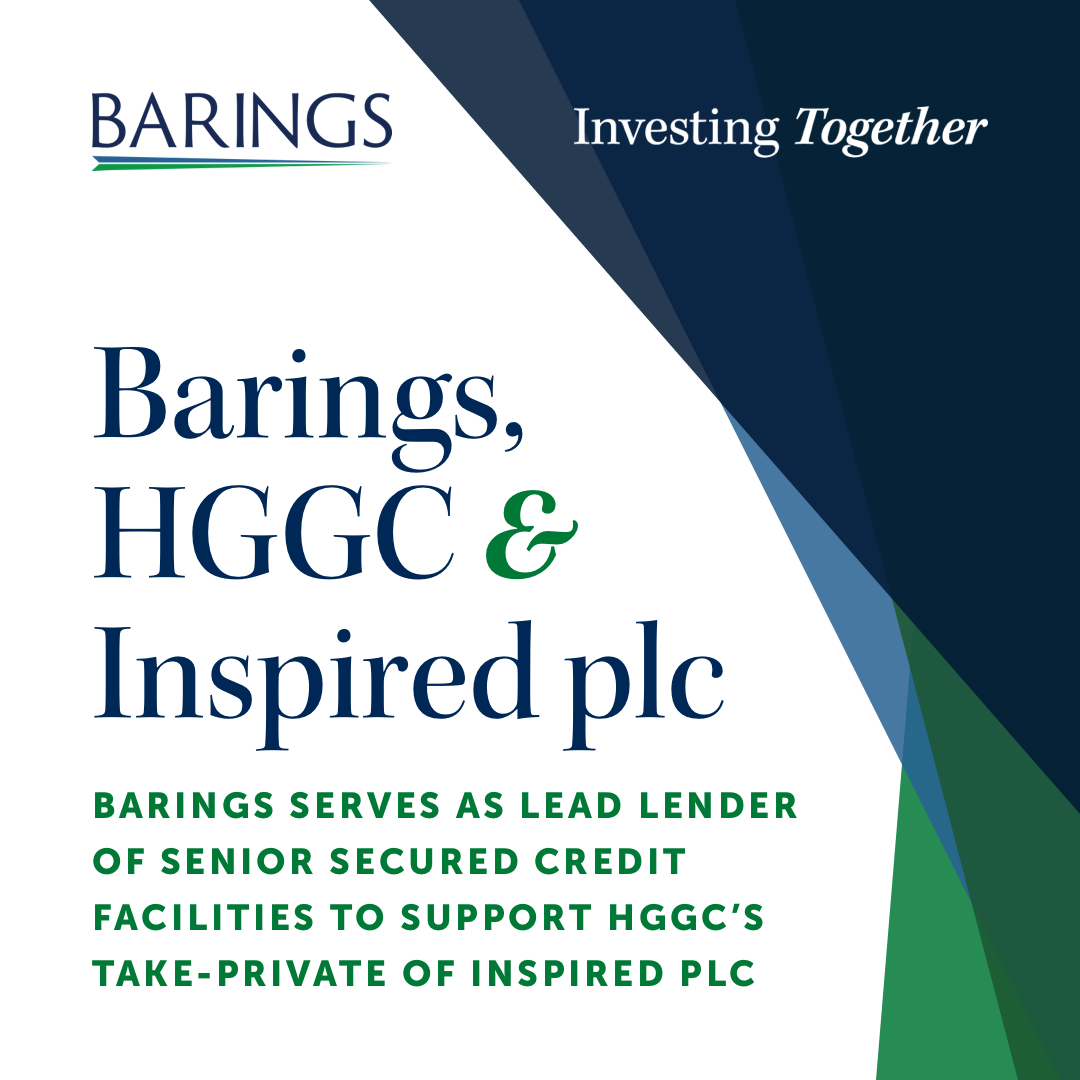 Barings announced its role as lead lender of senior secured credit facilities to support HGGC’s take-private of Inspired plc – a UK provider of energy procurement and consulting services to more than 3,500 UK enterprises. 

Learn more: ow.ly/xy0R50XlKOU