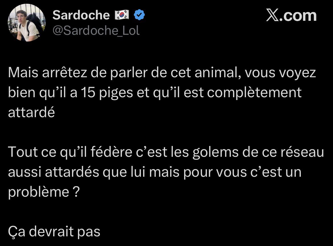 GTAVIBES_FR's tweet image. Il m’insulte « d’animal » + il s’y connaît avec les enfants de 15 piges hein + elle était consentante l’enfant dis nous + tu dors bien la nuit quand tu penses au fait que tu as touché une gamine de 16 ans quand t’en avais 24 ? Parle plus JAMAIS de moi l’animal

GTA 6. 2026.