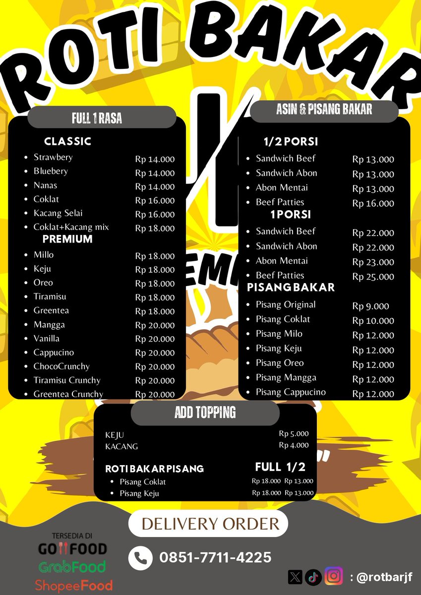 Roti Bakar JF X Gerai Es Teh 🔥 tweet media