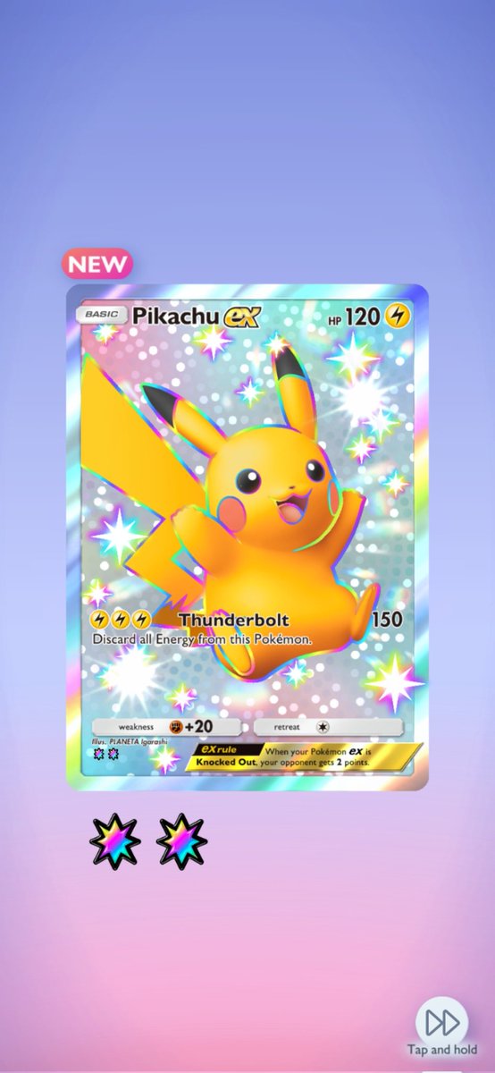 Pok3Legacy's tweet photo. Pikachu ex #PokemonTCGPocket https://t.co/UHJ5hWOe5e