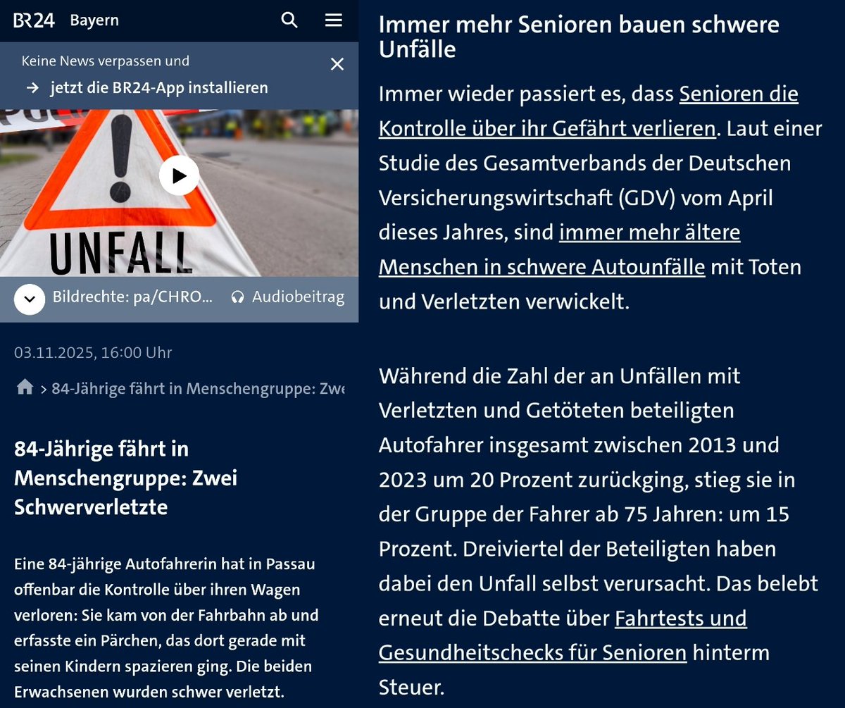 AnjaMuc_WtFMIV's tweet photo. #Autofahrerin fährt auf #Gehsteig, rammt 2 #Fussgänger diese werden dadurch schwer verletzt. https://t.co/gQYu2YFHRo