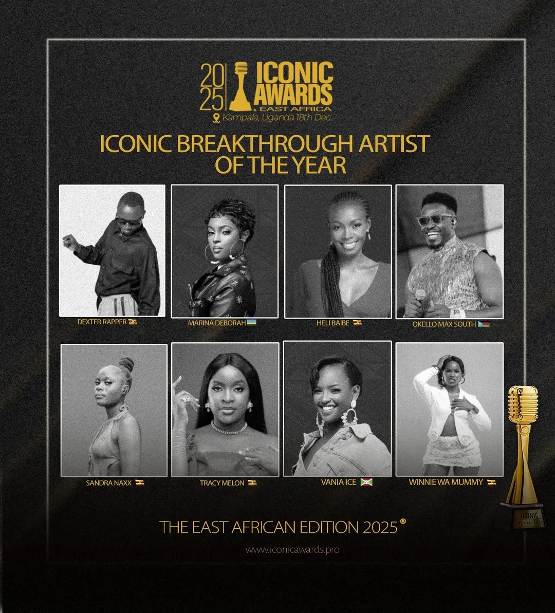 🌍❄️ De Bujumbura à l’Ouganda !
Je suis nominée - Breakthrough Artist of the Year aux ICONIC AWARDS 2025 🏆
On montre aux voisins qu’on est 🔥
Votez ici 👉 vote.iconicawards.pro/ongoing/2025/i…
#VaniaIce #IceNation #IconicAwards