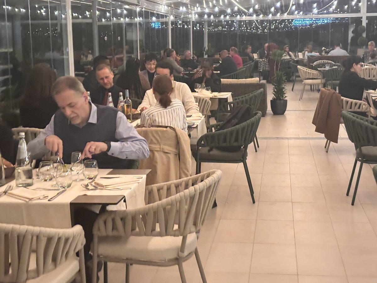 SETCORORG's tweet image. A night to remember! 🍷✨ Highlights from the SMS 2025 Conference Dinner at Ristorante Muscati. Great food, conversations, and connections!
#SMS2025 #SmartMaterials #ConferenceDinner #Networking #Rome2025