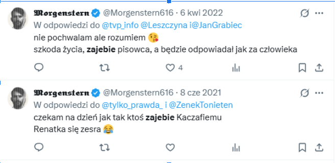 ‼️PROŚBA O PODANIE DALEJ‼️
Szanowny panie <a href="/Wilczynski_R/">Ryszard Wilczyński</a> (prośba do <a href="/Platforma_org/">Koalicja Obywatelska</a> o przekazanie pytania Waszemu członkowi)!
Będę zobowiązany za pomoc w skontaktowaniu się z osobą ukrywającą się za nickiem <a href="/Morgenstern616/">𝕸𝖔𝖗𝖌𝖊𝖓𝖘𝖙𝖊𝖗𝖓</a>, który w swoich wpisach kilkukrotnie powoływał się na Waszą