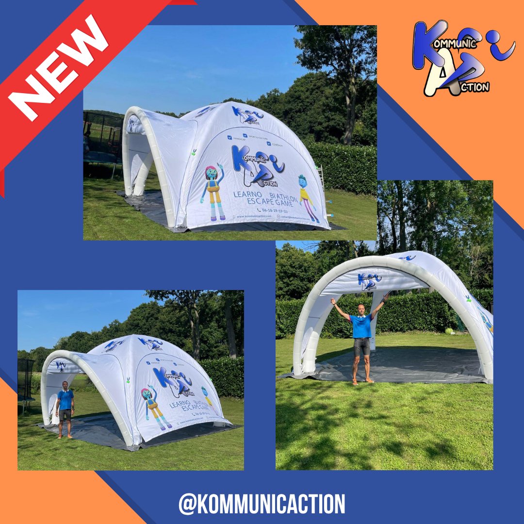 KommunicAction's tweet photo. NOUVEAU MATERIEL :
chez KOMMUNIC'ACTION, nous nous renouvelons tous les ans avec des nouveautés mais nous complétons aussi l'offre. Nous sommes passé à 10 CARABINES DE BIATHLON, mais aussi fait l'acquisition d'un barnum gonflable de 5 x 5 mètres pour confort et visibilité ! https://t.co/MtdbCGsPTx