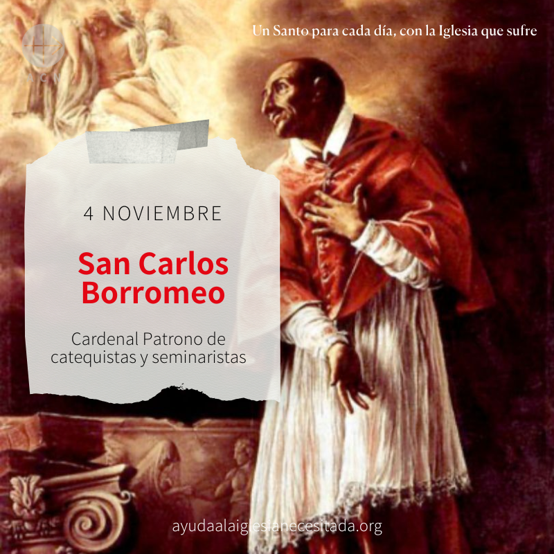 #FelizMartes Celebramos a San Carlos Borromeo. Se entregó con esmero a sus fieles. Su labor supuso una mejora de las costumbres y un incremento de la vida cristiana en su diócesis. Ilumina y acompaña a los catequistas y seminaristas.