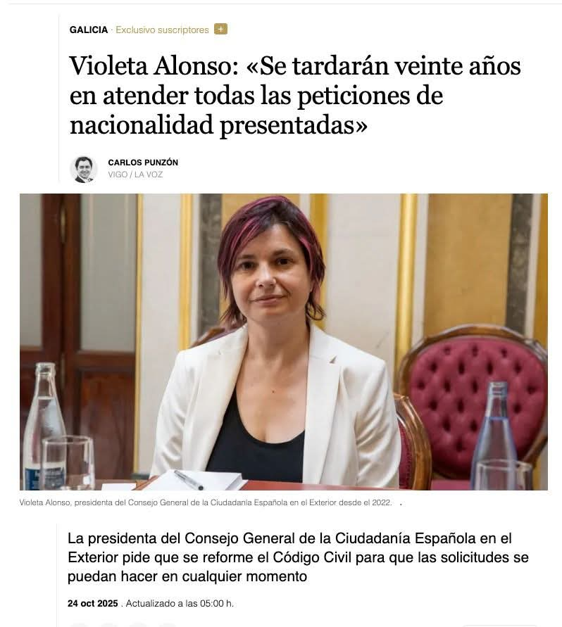 Tendrán que reorganizar la forma de resolver expedientes. En tres años no terminaron uno y en total desorden. Algo está fallando y parece que hubiera falta de interés.
Si bien, no todos emigrarán, parece q España quiere recibir a todos jubilados <a href="/MAECgob/">Ministerio de Asuntos Exteriores, UE y Cooperación</a> <a href="/justiciagob/">Ministerio de la Presidencia, Justicia y R. Cortes</a> <a href="/CGCEE_VIII/">Consejo General Ciudadanía Española en el Exterior</a>