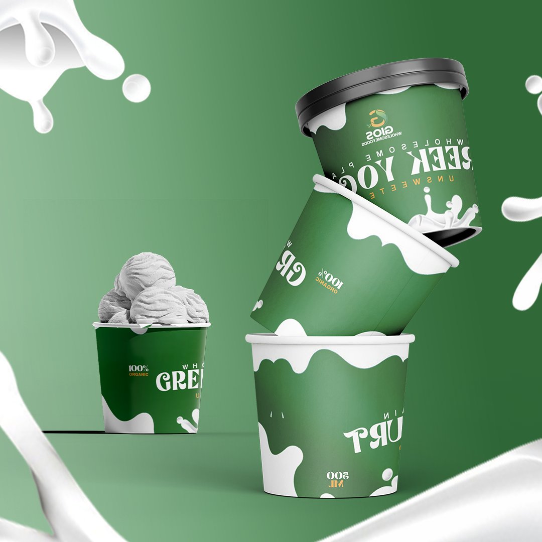 Oluwatunmi19's tweet image. Just finished this wholesome packaging design for GIOS Greek Yogurt 🥛💚
Clean, minimal, and fresh. Everything a modern brand should feel like.
I craft visuals that speak clarity and connect with your audience.

Let’s work on your next brand project ✨
 #PackagingDesign #Branding