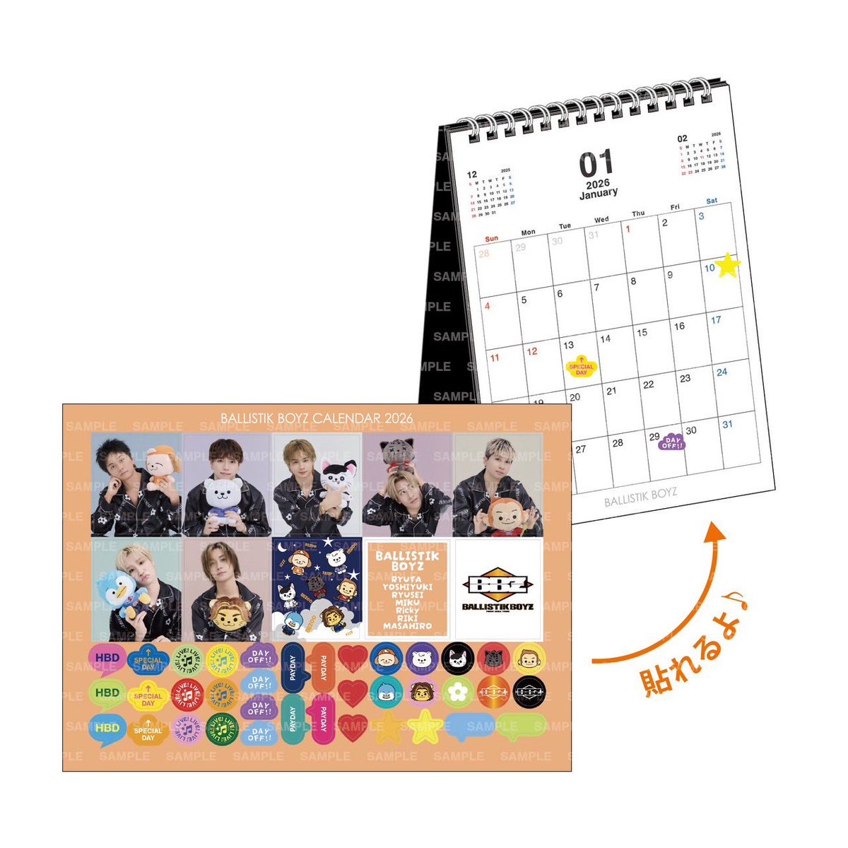 BALLISTIKBOYZ まとめ売り 📢] 『BALLISTIK BOYZ 2026 カレンダー』 特典絵柄解禁🗓️✨ EXILE