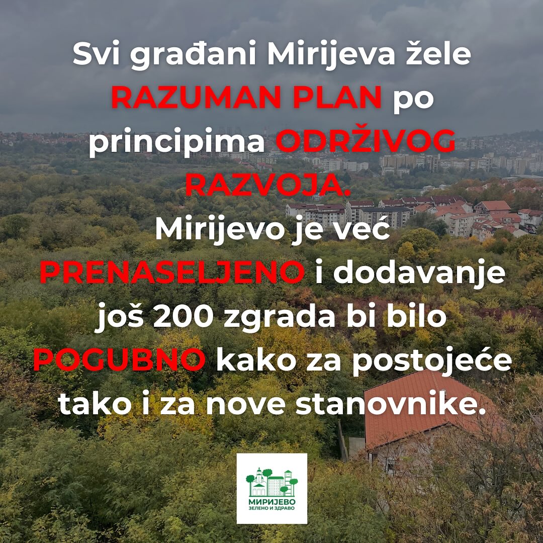 Imamo saznanja da određena lica planiraju totalnu seču šume kao osvetu za neusvajanje megalomanskog plana za Bajdinu!
Upozoravamo da je takva radnja nelegalna i da ćemo svaki pokušaj prijaviti organima i objaviti na mrežama i u medijima. Sečom samo okrećete javnost protiv sebe!