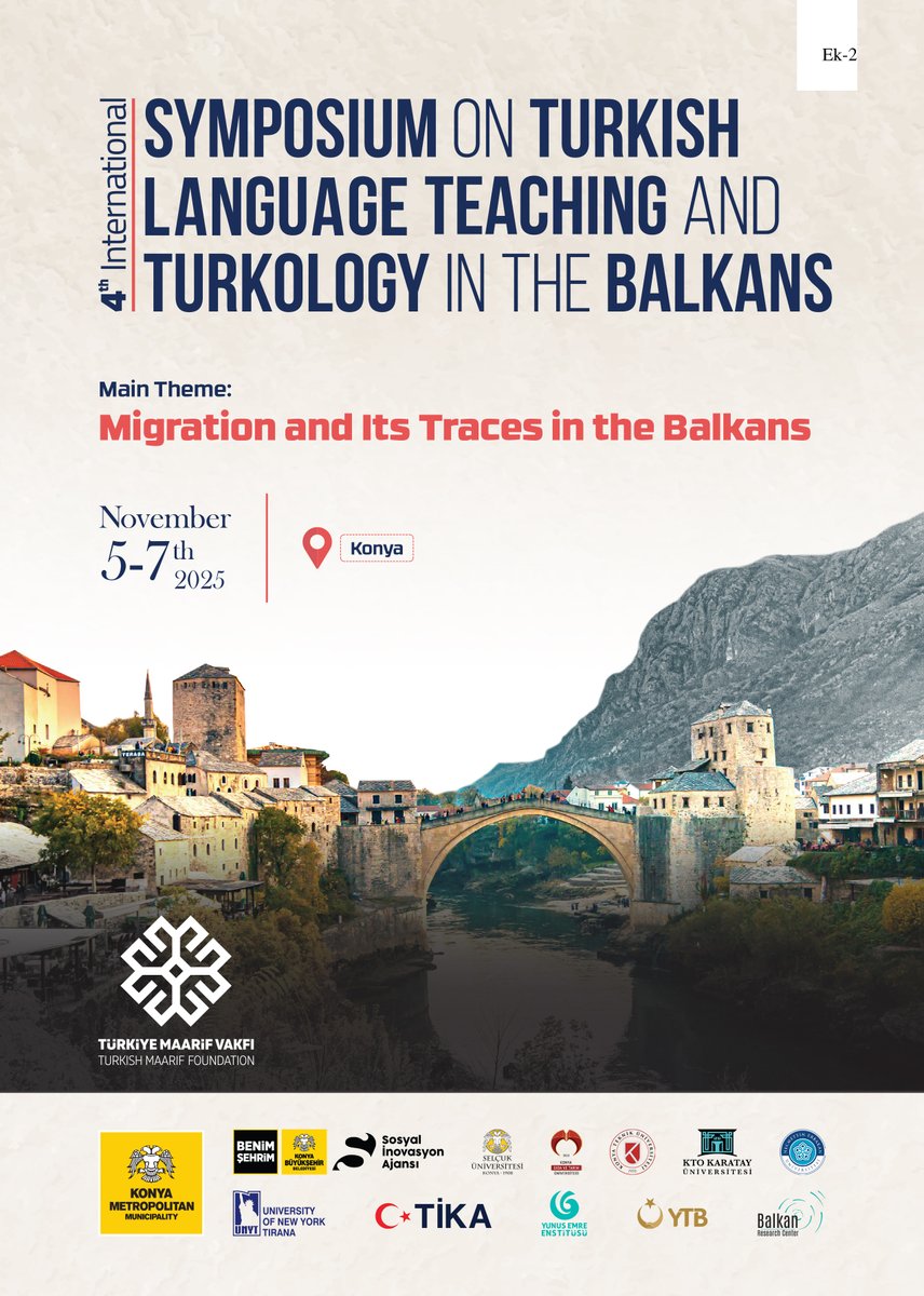 University of New York Tirana öncülüğünde 5-7 Kasım 2025 tarihlerinde Konya'da gerçekleştirilecek olan "Traces of Migration in the Balkans" başlıklı sempozyumda naçizane ben de bir bildiri ile yer alıyorum. Yolu düşenleri bekleriz. Program detayları için:

cdncloudcart.com/40816/files/do…