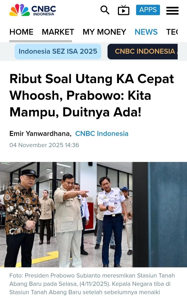 𝗥𝗶𝗯𝘂𝘁² 𝗦𝗼𝗮𝗹 𝗨𝘁𝗮𝗻𝗴 𝗪𝗵𝗼𝗼𝘀𝗵
Presiden Prabowo: "tenang kita mampu, duitnya ada!"
Semuanya sudah dihitung dgn matang, operasionalnya berjalan dgn baik, dan bermanfaat buat masyarakat. 

Jadi, gak ada deh tuh barter kedaulatan, kemarin Prof siapa ya yg ngomong? 🤣