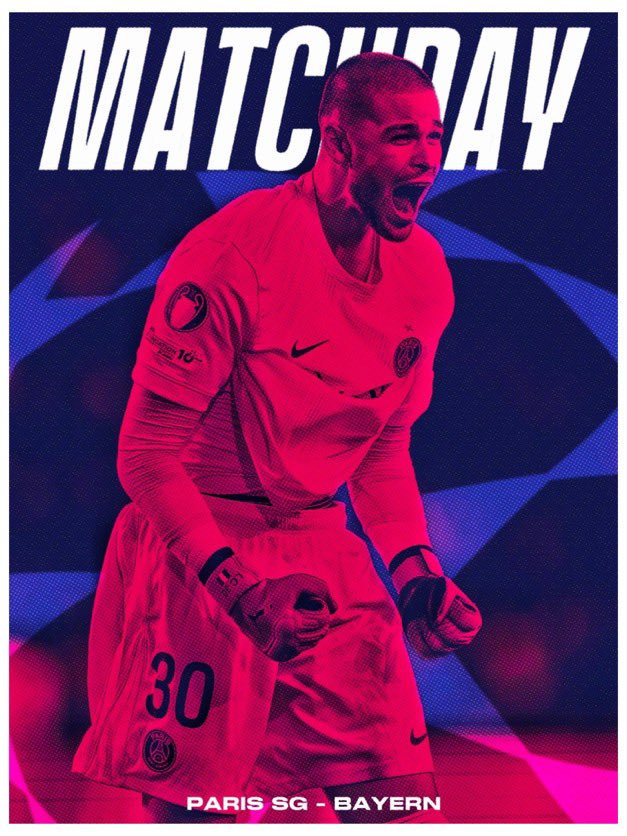 ⚽️ MATCHDAY 🚩

📌 Paris 
🆚 Bayern Munich 🇩🇪
⌚️ 21h00
🏆 UEFA Ligue des Champions 🇪🇺
📺 Canal ➕
🎨 <a href="/ESCCUZS/">NAØ💟💫</a> 

#PSGFCB | #UCL
