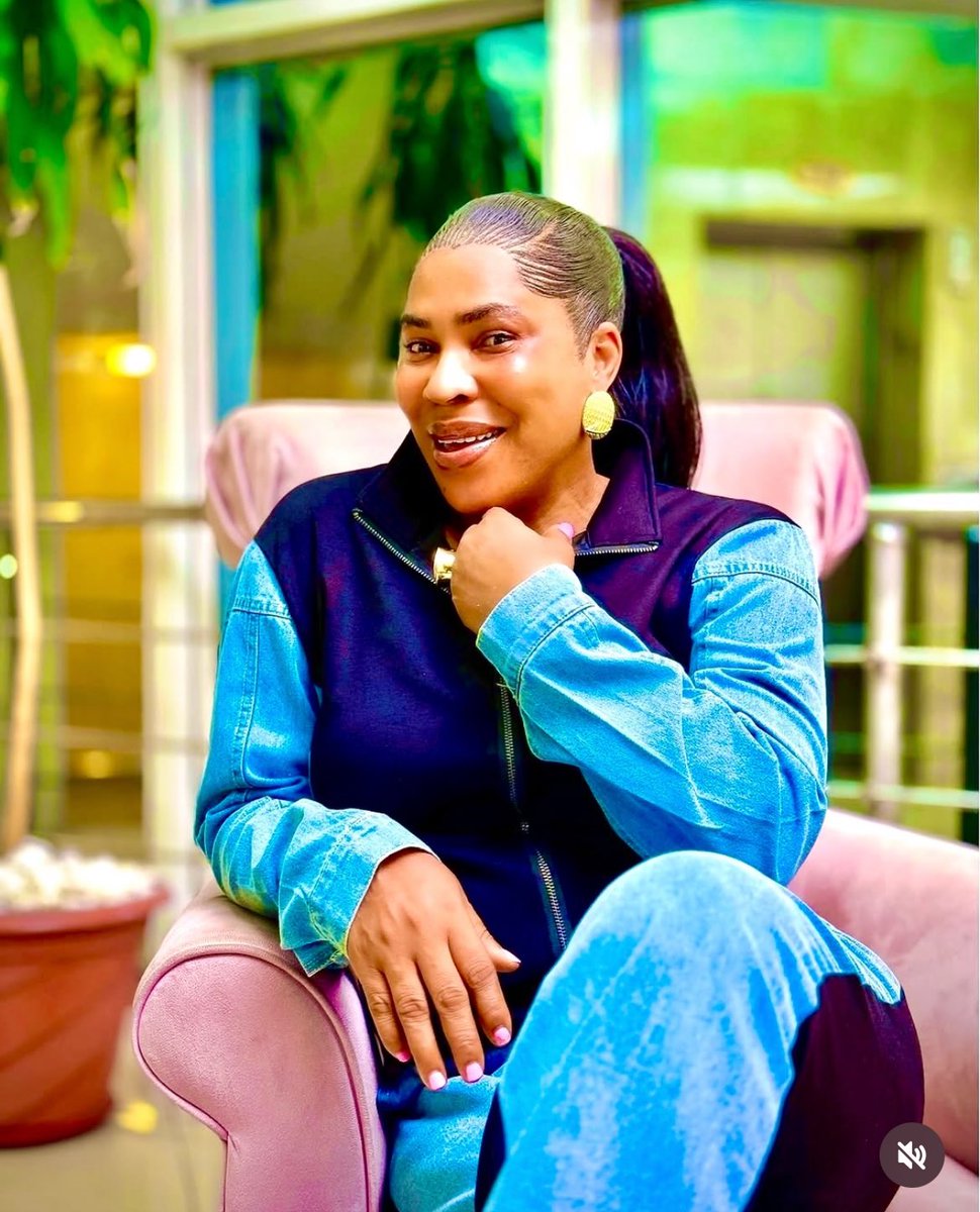 Aunty Fathia Balogun is 56 years old 

This is what ageless means