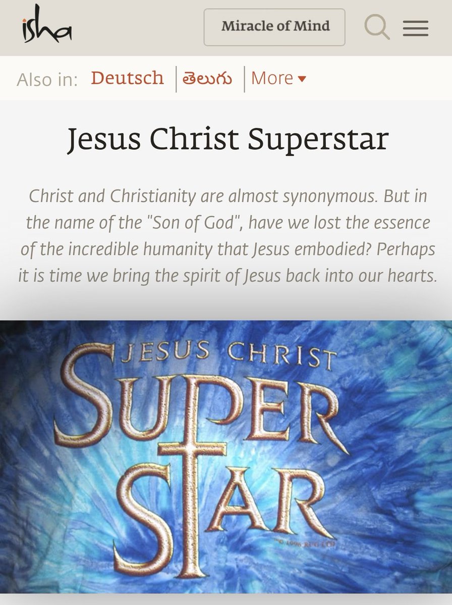 "Isha takes Christianity head on."