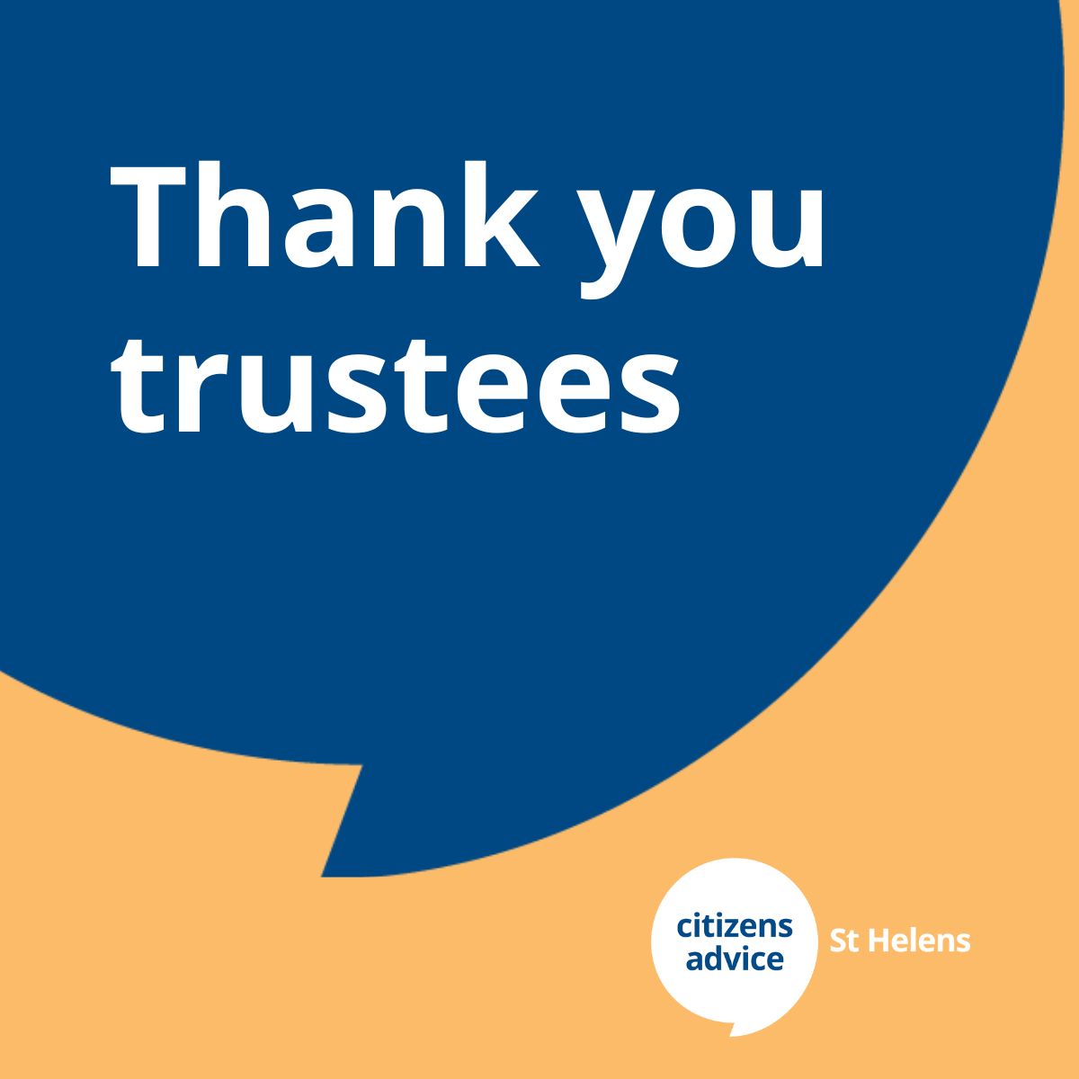 We want to say a huge thank you to our incredible trustees this #TrusteesWeek.

Your time, skills, and dedication help us keep offering free, confidential advice to people across our community.

We couldn’t do it without you 👏