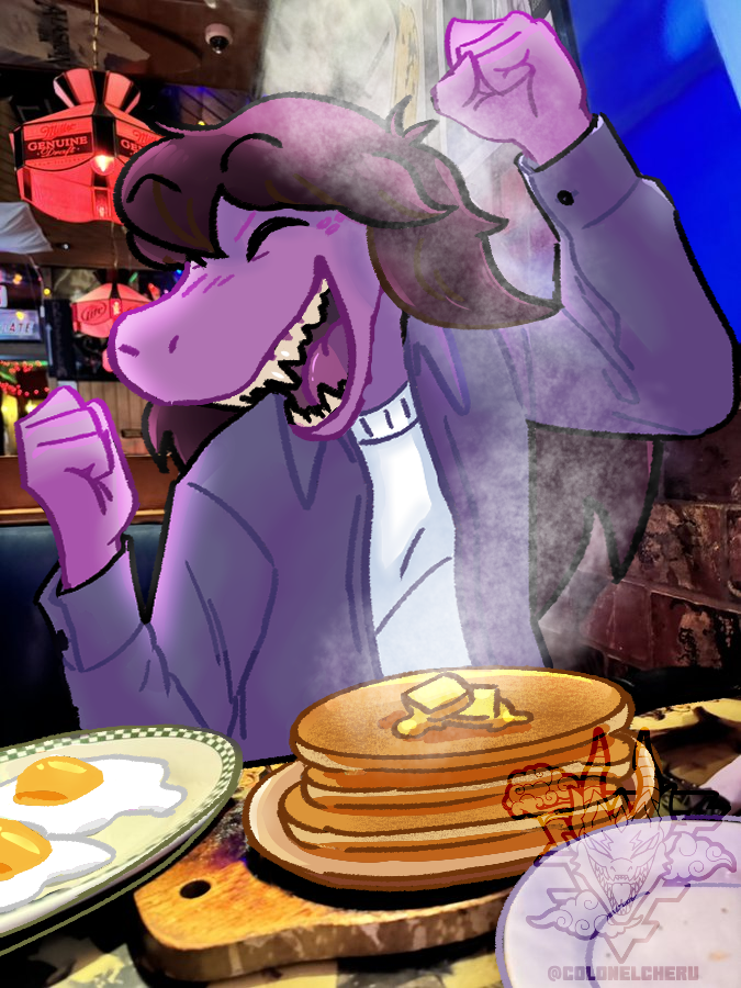 Yummy 😋🥞
#Deltarune #Susie