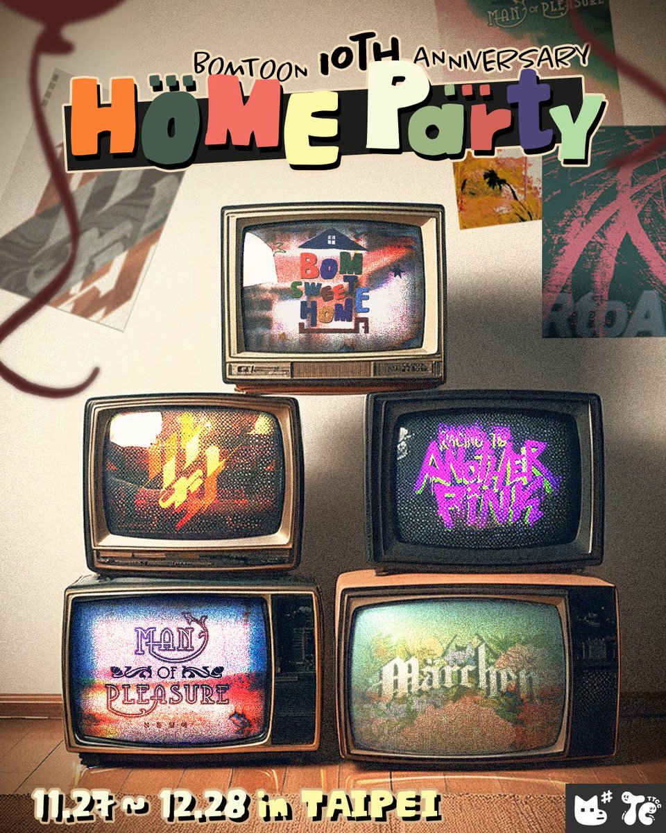 JMEESHOP's tweet photo. 𝗕𝗢𝗠𝗧𝗢𝗢𝗡 𝗣𝗢𝗣-𝗨𝗣 
[10th Anniv. Home Party💌] in #TAIPEI

let’s meet in Taipei!! ⋆˚.
more info🔗https://t.co/FcnTw3xlO0

✧ DATE: 2025.11.27-12.28
✧ VENUE: ISLAND133 MIXPOP

#BOMTOON10thAnniversaryHomeParty
#BOMTOONPOPUP #JMEESHOP
#BomSweetHome #Sahwa
#ANOTHERPINK #ManofPleasure #Märchen