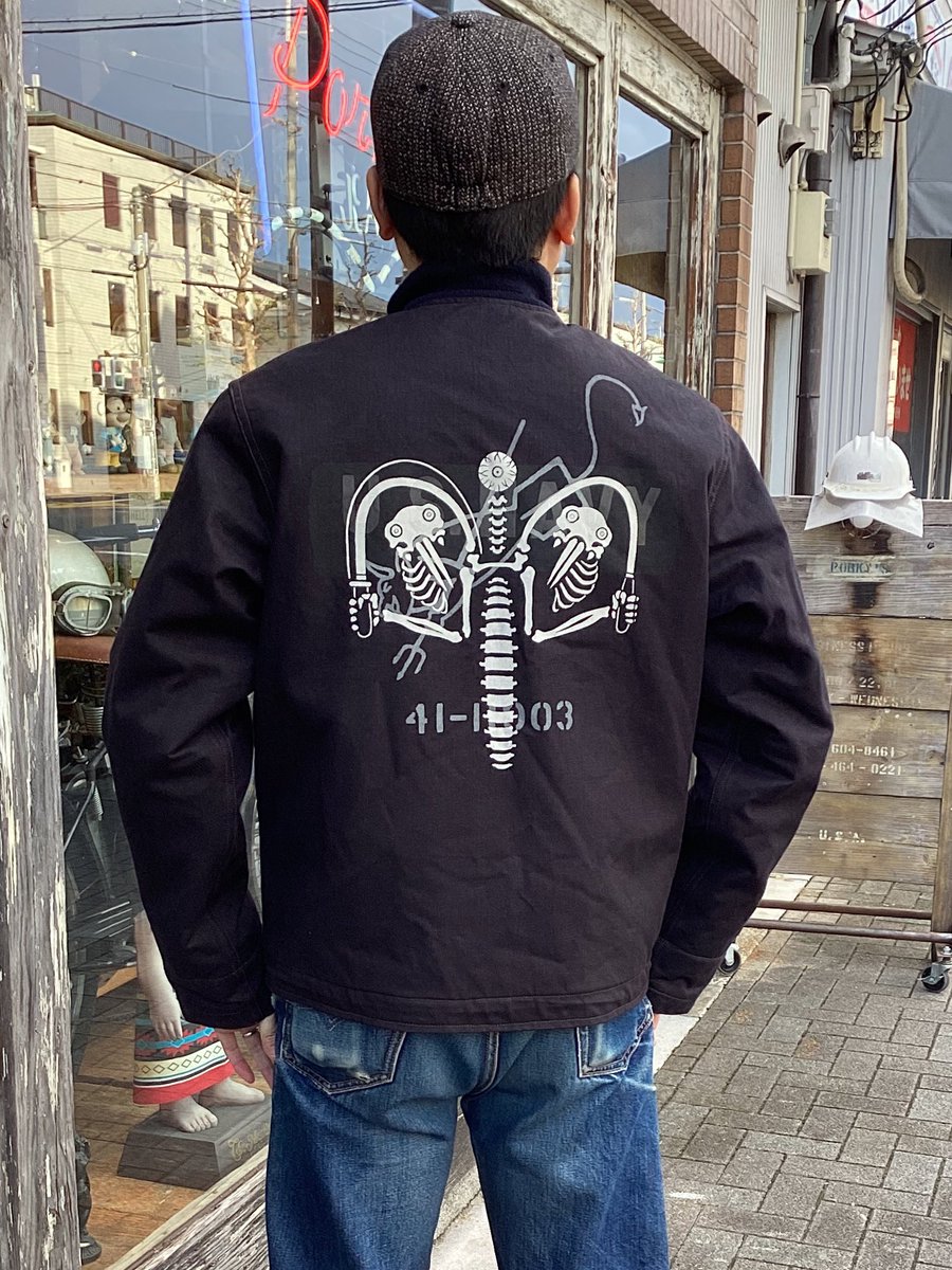 入荷情報！ Freewheelers「Civilian Deck Jacket “Knuckle Bones”on