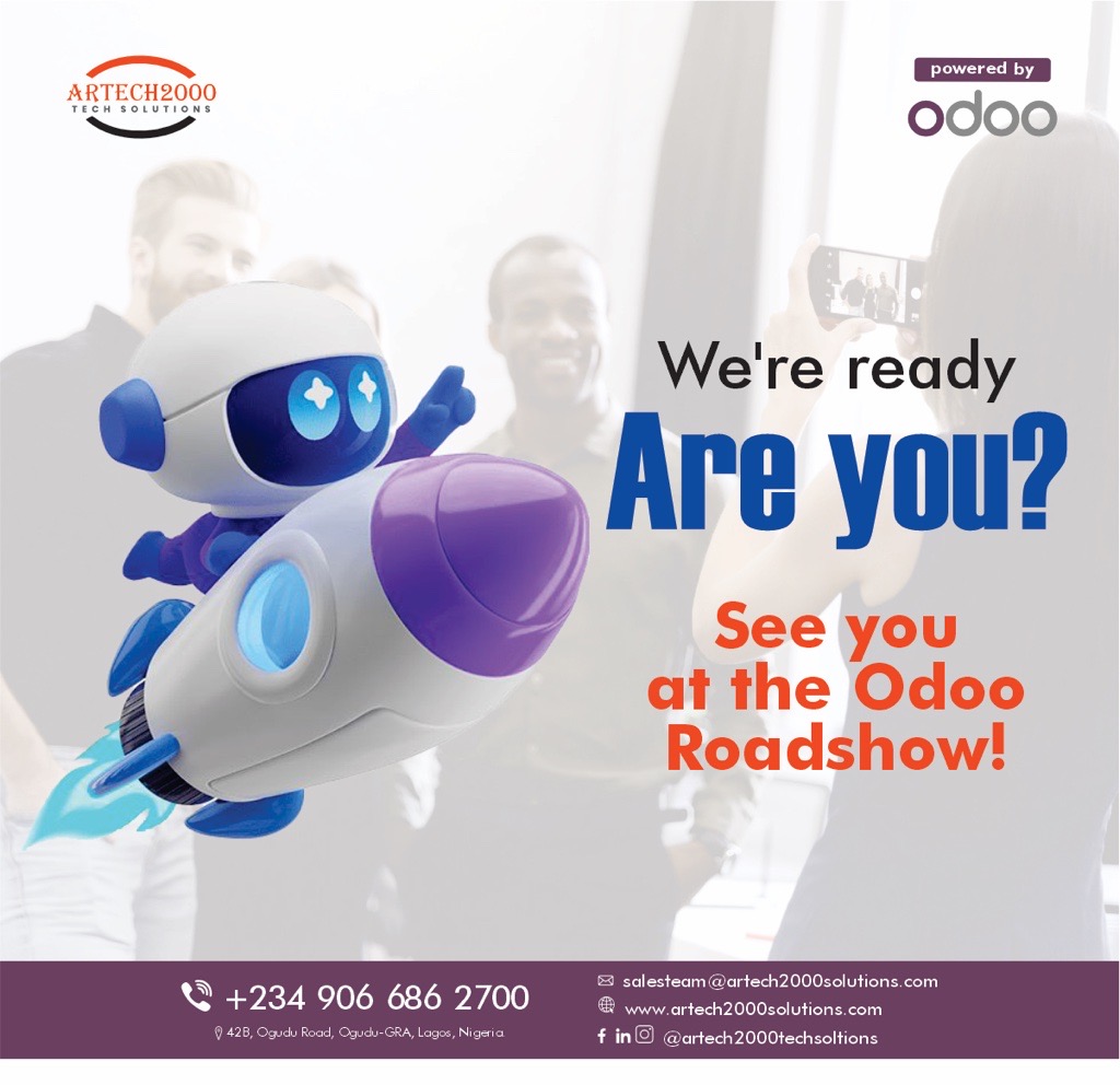 Artech2000_Tech's tweet image. Today is the day! 

We’re live at the Odoo Roadshow connecting with innovators, exploring smarter ways to automate business operations. 

Entry is FREE.
Victoria Crown Plaza Hotel, 292B Ajose Adeogun Street, Victoria Island, Lagos

Register now:- bit.ly/47vGHqc