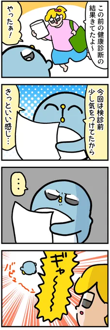 夫の健康診断結果が届いた 