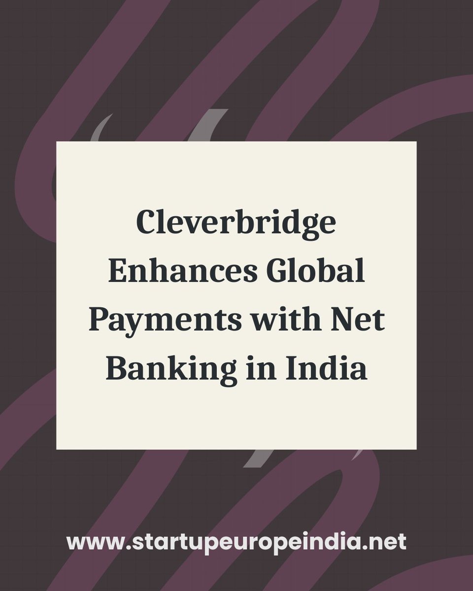 Cleverbridge Enhances Global Payments with Net Banking in India
app.startupeuropeindia.net/feed/cleverbri…

#india #Cleverbridge #netbanking <a href="/cleverbridge/">Cleverbridge</a> <a href="/NPCI_NPCI/">NPCI</a> <a href="/dilipasbe/">Dilip Asbe 🇮🇳</a>