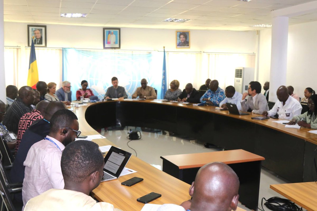 Discussions riches et pratiques sur l'alerte précoce pour tous, ("EW4ALL") -- comment le #Tchad pourrait renforcer sa préparation grâce à une salle de veille, et  une meilleure préparation et défense contre les catastrophes naturelles.