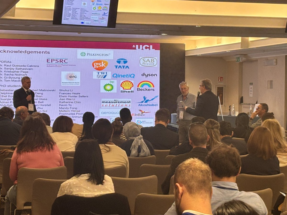 SETCORORG's tweet image. Inspiring plenary at SMS 2025! 🌟 Prof. Herman Terryn (Vrije Universiteit Brussel, Belgium) shared insights on “Smart Corrosion Prediction in Organic-Coated Metals” using integrated experimental &amp;amp; computational tools.
#SMS2025 #SmartMaterials #CorrosionScience #PlenaryLecture