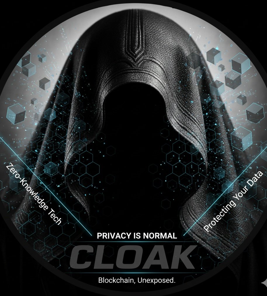cloak_today's tweet image. &quot;𝐁𝐥𝐨𝐜𝐤𝐜𝐡𝐚𝐢𝐧𝐬 𝐚𝐫𝐞 𝐨𝐩𝐞𝐧, 𝐭𝐫𝐚𝐧𝐬𝐩𝐚𝐫𝐞𝐧𝐭, 𝐚𝐧𝐝 𝐤𝐢𝐧𝐝𝐚 𝐭𝐨𝐨 𝐞𝐱𝐩𝐨𝐬𝐞𝐝.”

Every move, every transaction, out there in the open for the world to see.
Cool for tracking data...not so cool for personal privacy.

That’s where CLOAK steps in.
Not to…