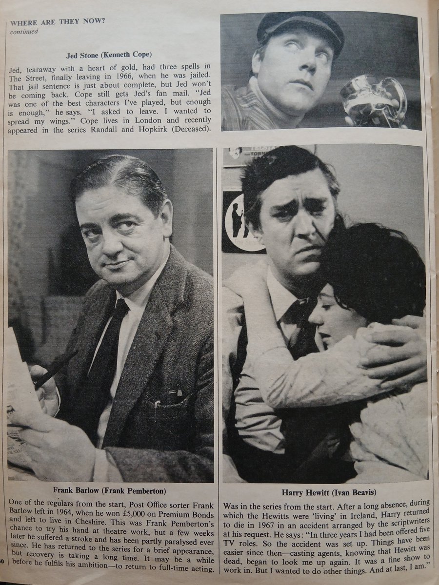 TheMobileMuseum's tweet photo. I have quite a few old magazines in my collection, but this Coronation Street magazine is a favourite. It was published in 1970 by TV Times to mark the programmes 1000th episode. It has some brilliant photographs of legendary Corrie characters.
#Corrie #vintage #nostalgia https://t.co/X0iMOsLVC5