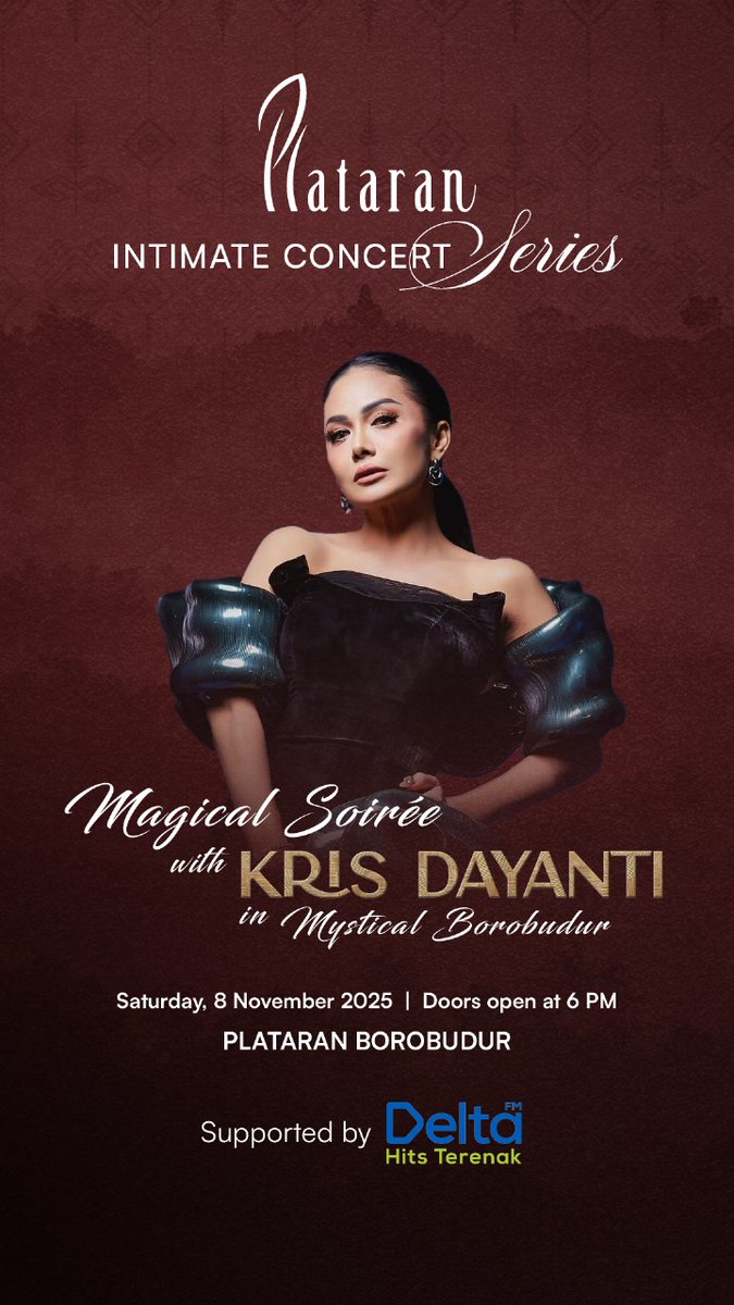 Yuk malam minggu nonton Krisdayanti di Plataran Borobudur Sabtu 8 November 2025

Untuk RSVP bisa kontak +62 811-2951-834 (Zana)

IG @PlataranIndonesia
Klik juga plataranindonesia.com

#plataran #plataranborobudur #plataranindonesia #krisdayanti