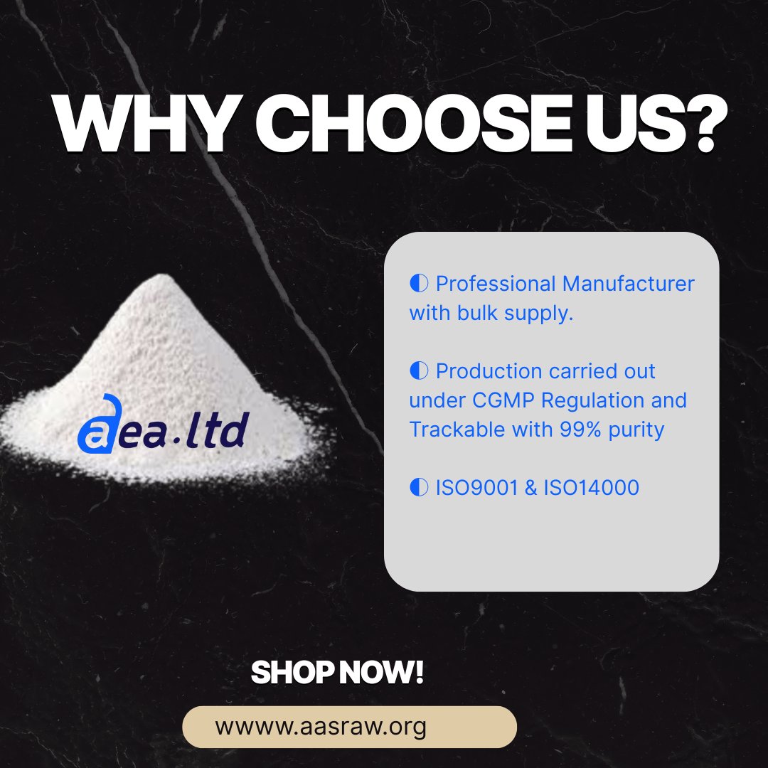 e29n0tv5o126638's tweet image. Why choose us for Tadalafil API? 

✅Rock-bottom prices without compromising on quality—HPLC-tested to perfection. 
✅Guaranteed stable supply year-round. 

Let's tailor a solution for your needs! 📈 #APIManufacturing #StableSupply  #tadalafilrawpowder