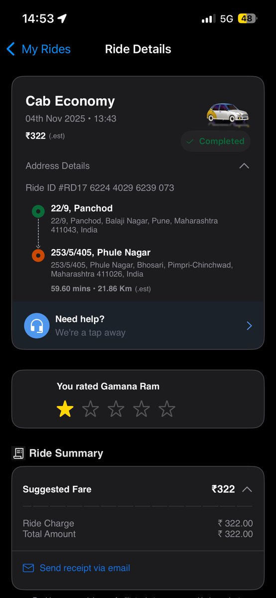 Kabirkhan2629's tweet image. 😡 Booked a ride on @rapidobikeapp @jagograhakjago — fare was clearly shown, but the driver asked for extra money after the trip! Totally unfair and unprofessional. #Rapido #UnfairCharges #PoorService