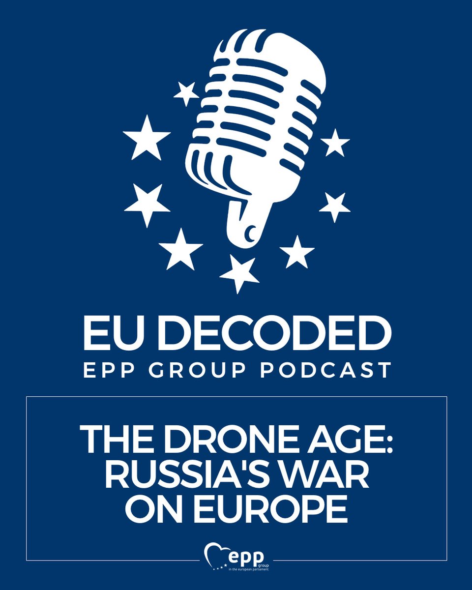 🚨 New Podcast Alert! 

Europe’s skies are turning into a new front line. 

We spoke about drone incursions with:
<a href="/sikorskiradek/">Radosław Sikorski 🇵🇱🇪🇺</a> 
<a href="/ANiebler/">Angelika Niebler</a> 
<a href="/PToveri/">Pekka Toveri</a>  
<a href="/AndreyNovakov/">Andrey Novakov</a> 

🎧 Listen here 👉 epp.group/s7e4 

#EUDefence