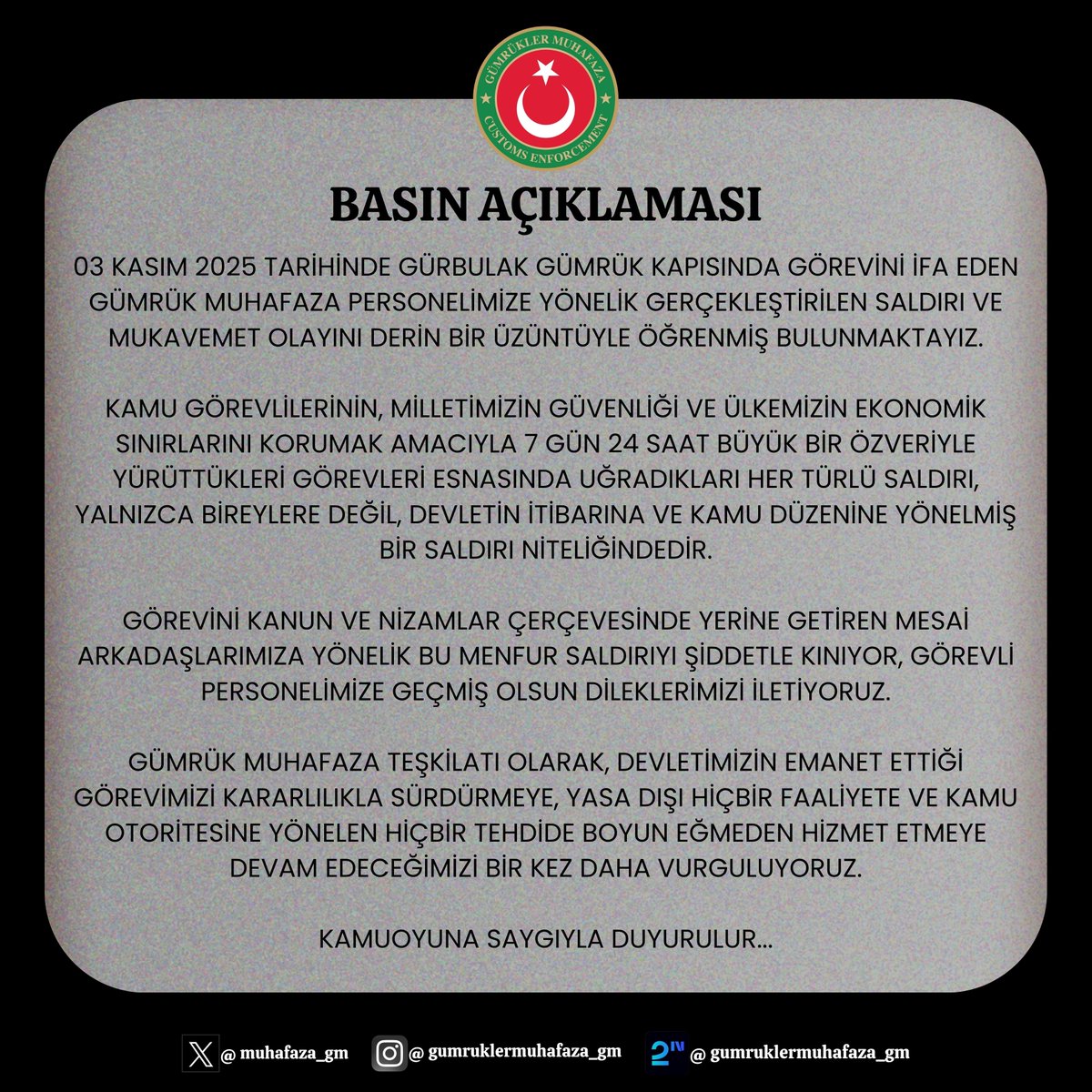 Gümrükler Muhafaza Genel Müdürlüğü (@muhafaza_gm) on Twitter photo 