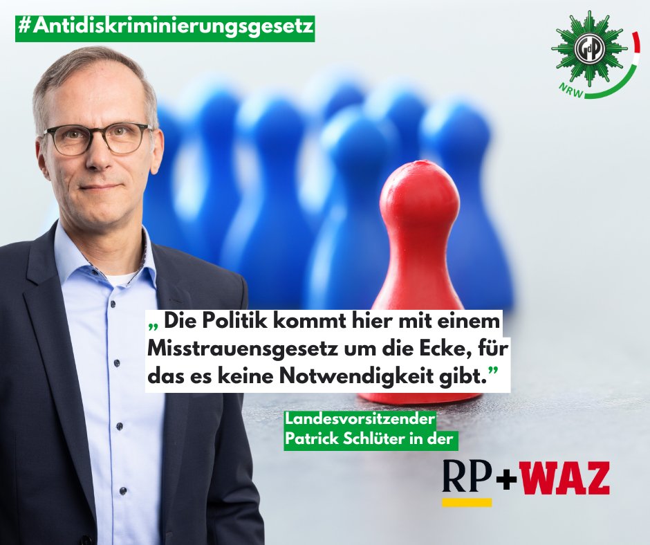 Klarer Kurs der GdP: Kein #Misstrauensgesetz in #NRW. Das #LADG schafft #Bürokratie statt #Gerechtigkeit. #Berlin zeigt, wohin das führt. Vertrauen statt #Symbolpolitik.