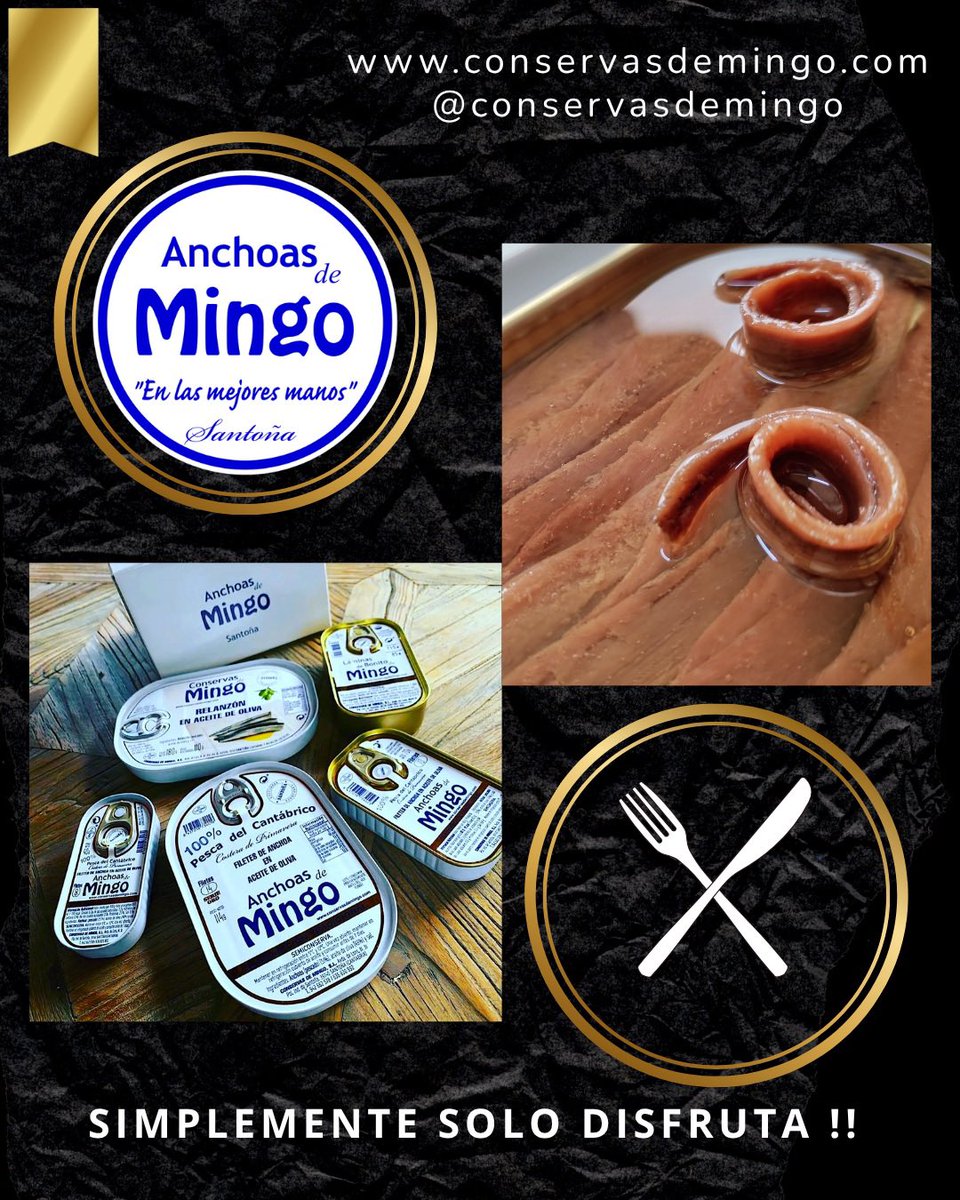 ConservasDMingo's tweet image. No lo pienses más !!
Disfruta con nuestras Anchoas, la mejor calidad, textura y sabor que te mereces y solo Conservas de Mingo siempre te da !! 🌟
💢🐟🌊
#ConservasDeMingo #ConservasDMingoCrew #Disfruta #Anchoas #Calidad #LocuraMáxima