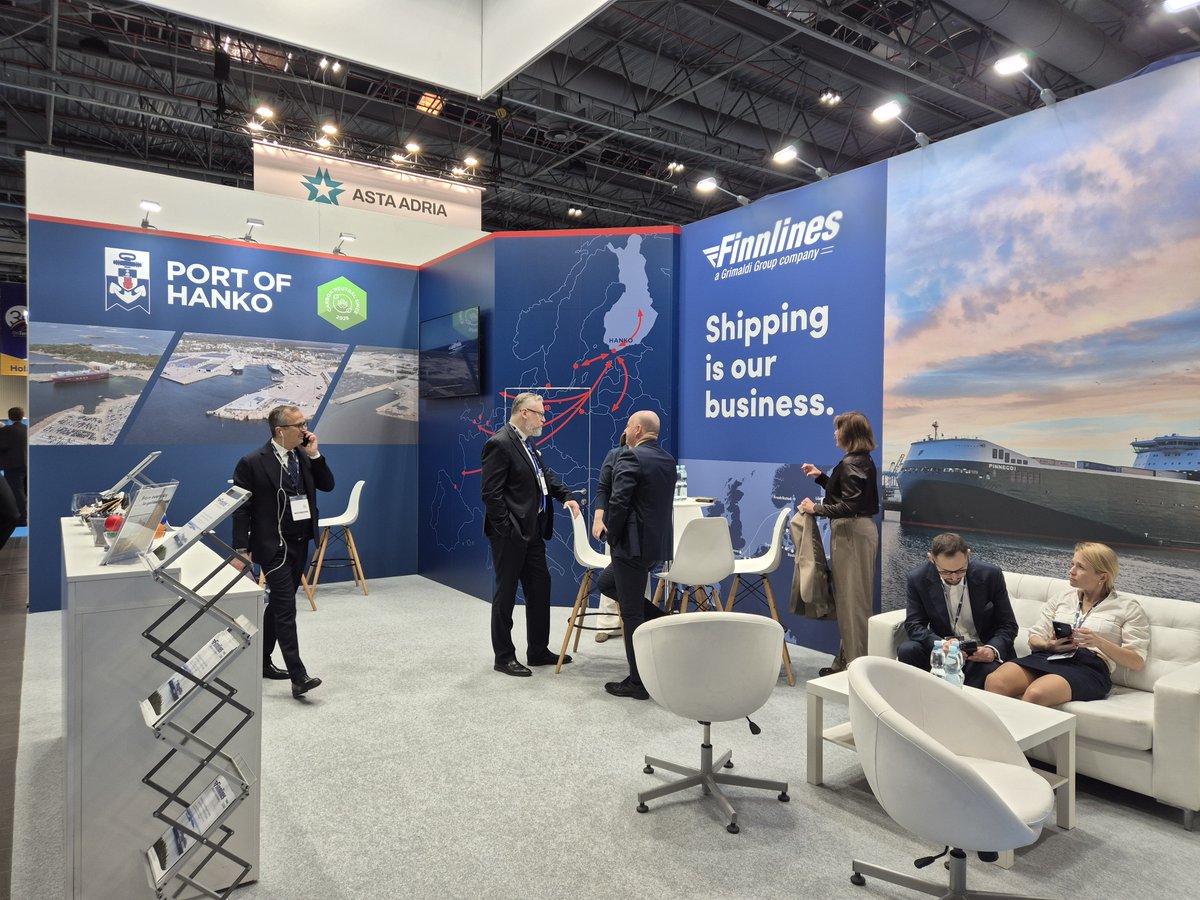 We are ready! You are welcome to visit us at Translogistica Poland, hall 1 stand J18

#portofhanko #fastandfriendlyport #finnlines