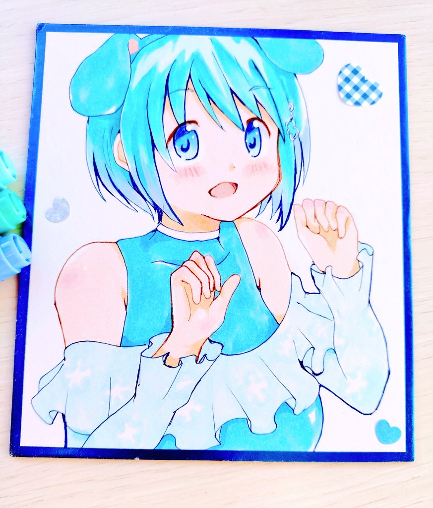 美樹さやかわん色紙（小）