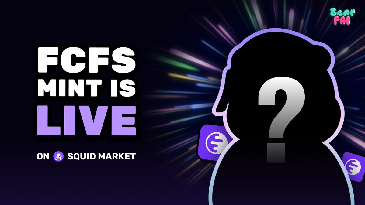 ⏳ It’s all about speed now!

The FCFS Mint is officially live on <a href="/SquidsOnInk/">Squid Market</a>.

👉 Mint now: squidmarket.xyz/launchpad