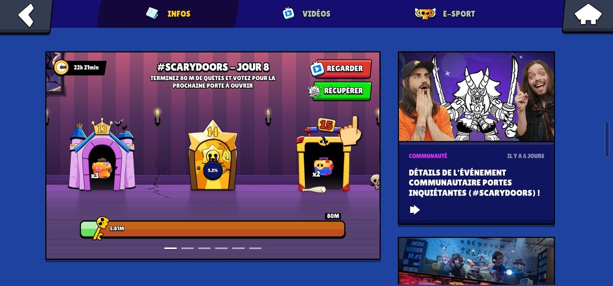 kylllefr's tweet photo. @BrawlStars 

Today I voted for door n⁰3 hoping it's not just 1 single star drop 🥲😭

Thanks for the 1k credits by the way, PLEAZEEE i need da gems 🙏🏻🙏🏻🙏🏻🥀🥀💢

#BrawlStars #ScaryDoors @supercell https://t.co/WkEwtAWAwM