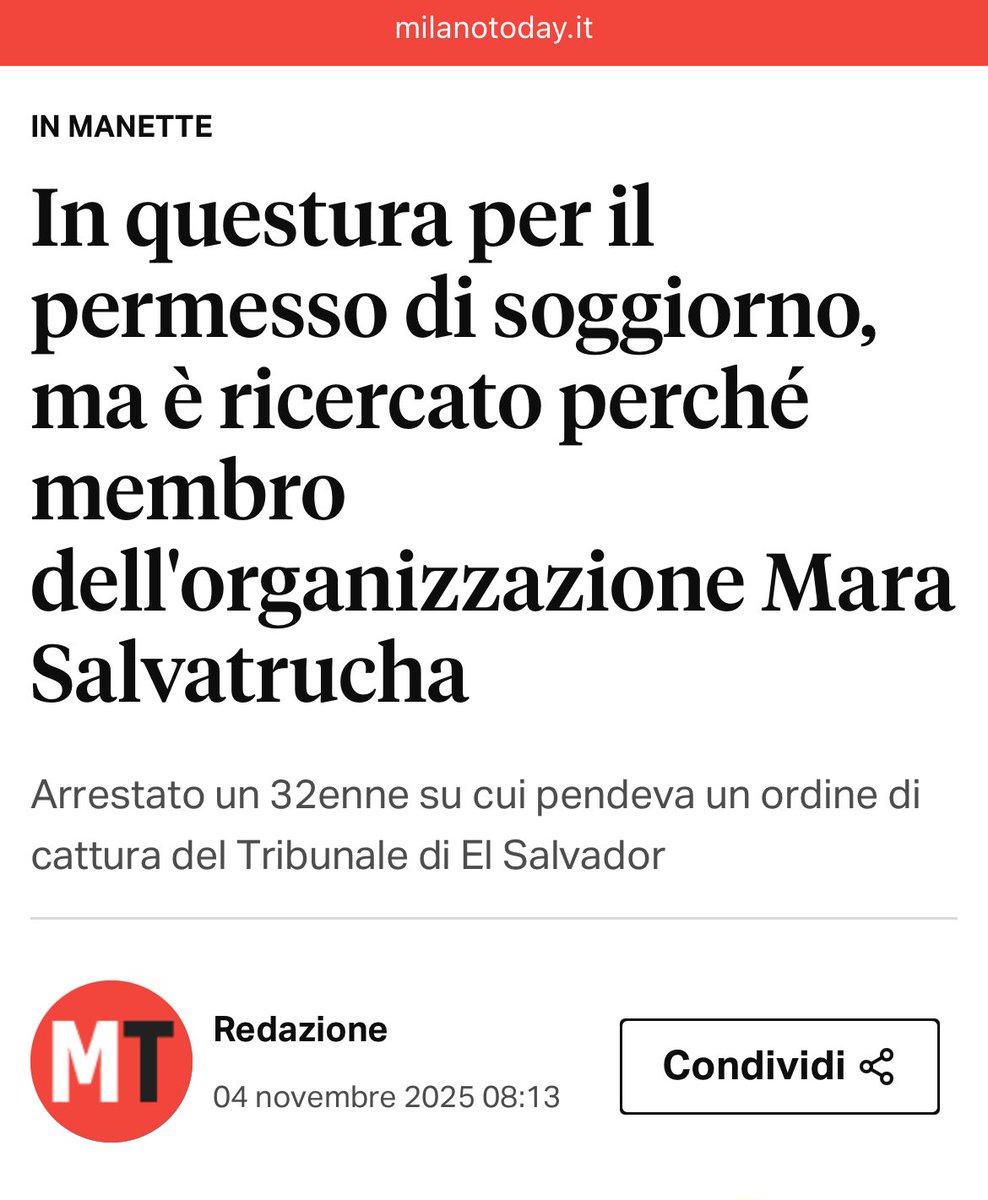 L’Italia ha aperto le porte pure ai cittadini salvadoregni dell’organizzazione criminale Mara Salvatrucha.