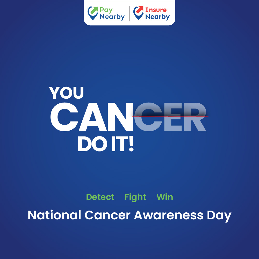 National Cancer Awareness Day: Be aware, detect early, and stay safe.

#ChaloBharat #PayNearby #CancerAwarenessDay #कैंसरजागरूकतादिवस #BeSafe #DetectEarly #BeAware
