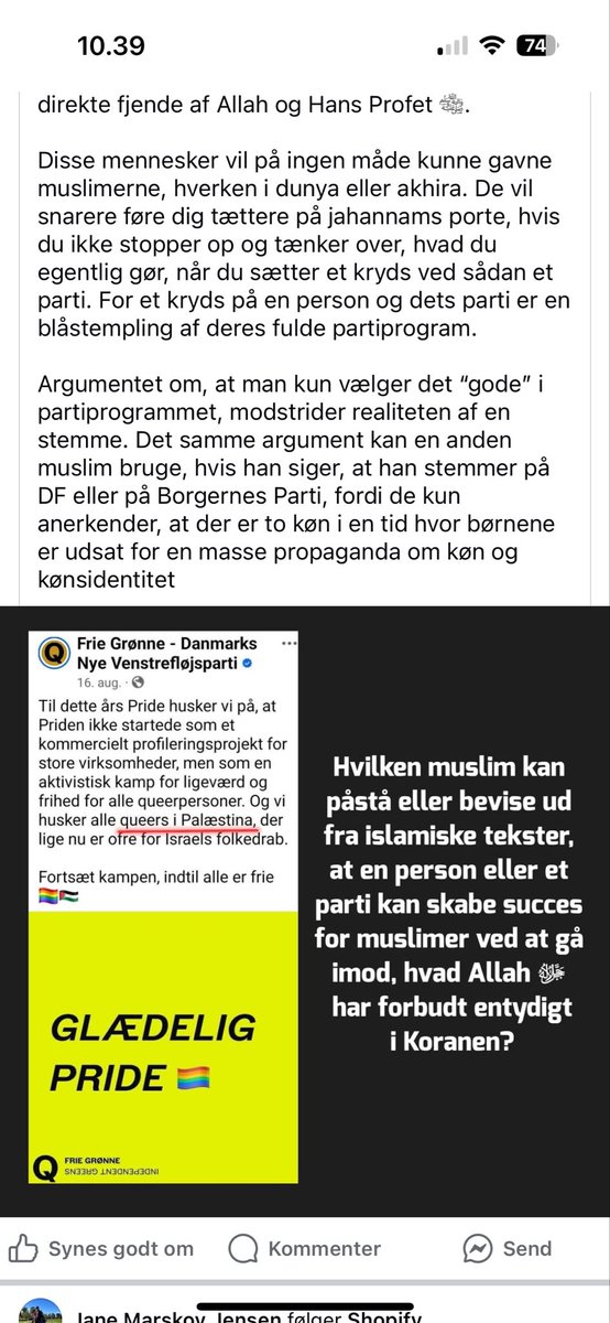 Her er sort på hvidt at Islam er problemet! Islam er ikke foreneligt med demokrati og rettigheder. Lidt at tænke over! #kv2025 #dkpol #dkmedier