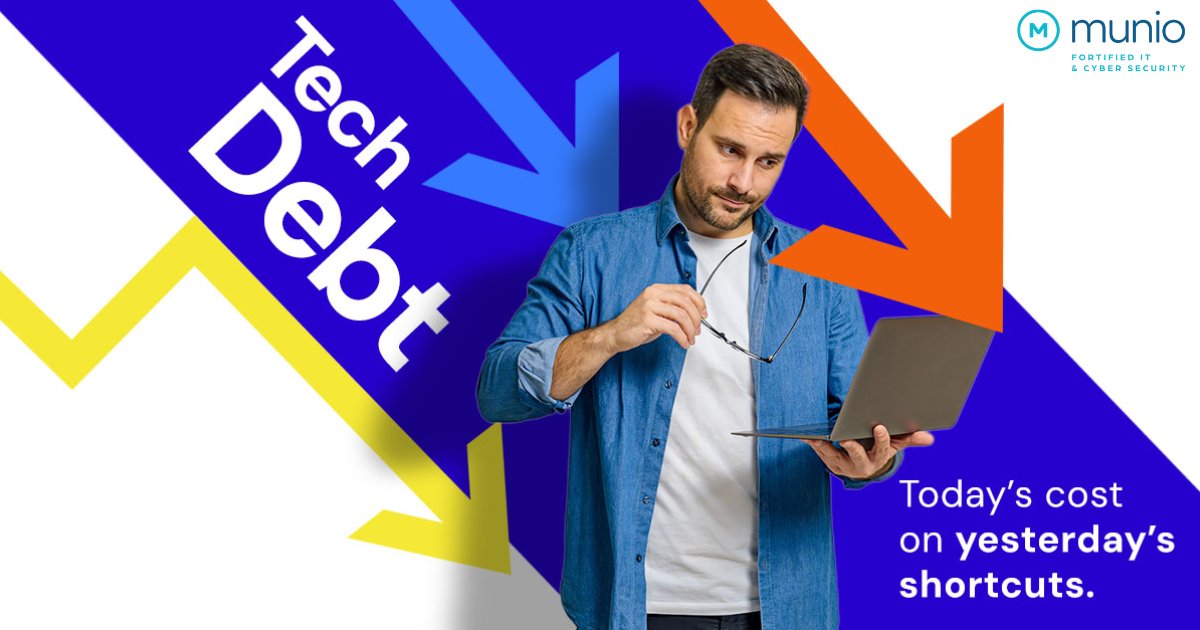 Munio_IT's tweet image. Tech debt isn’t buzz—it’s the hidden cost of quick fixes &amp;amp; legacy systems.
Tackle it early to avoid downtime, waste &amp;amp; surprise costs.
Stay agile, plan ahead, and build smart.
 munio-it.co.uk
#FixTechDebt #BuildSmartTech #munio