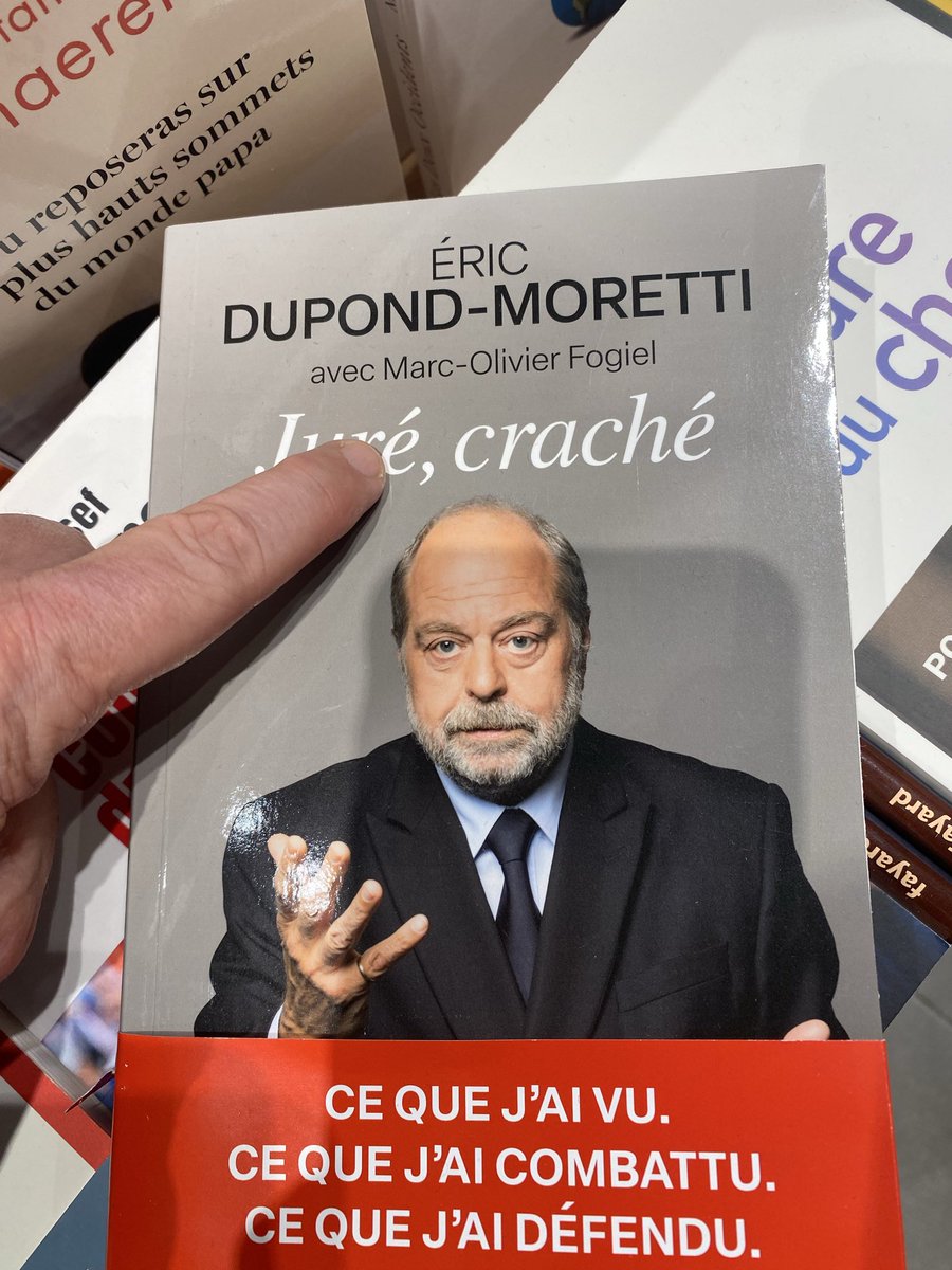 leblogreporter's tweet image. Dupond Moretti tout craché.
#dupondmoretti  #livre #crash
L’avocat comédien crache ses idées !