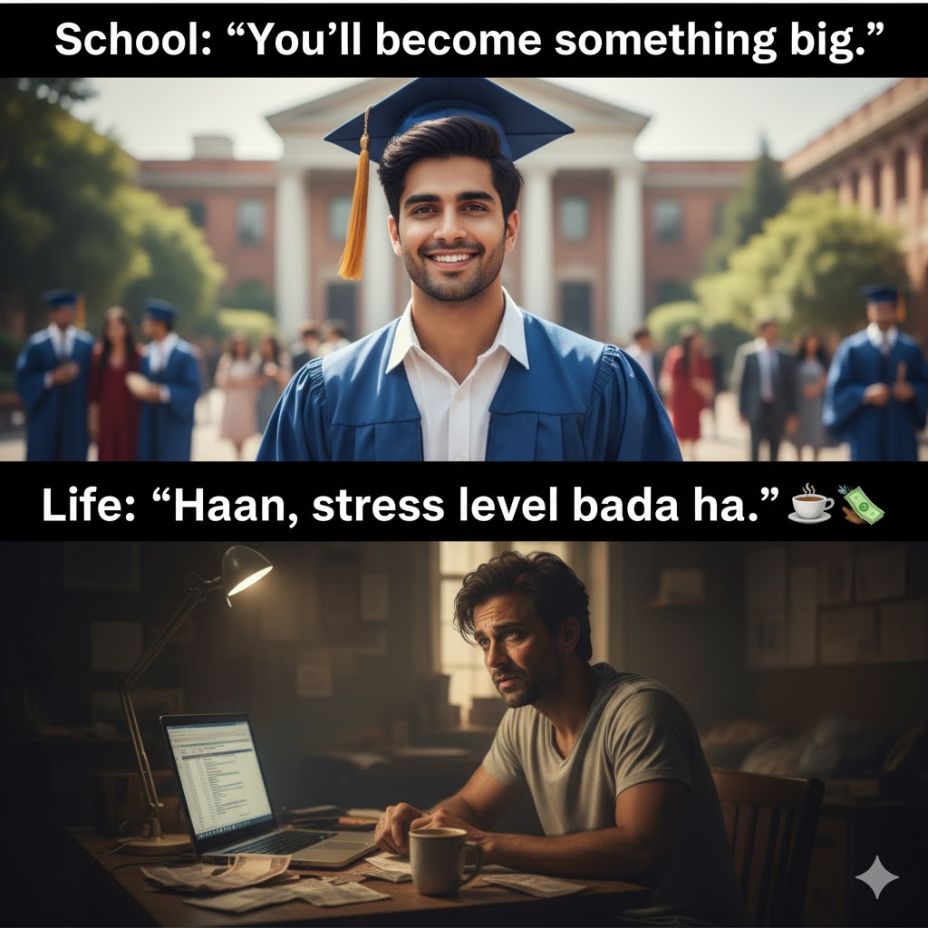 avenger_shivam's tweet image. Stress getting big and big

#Adulting #DesiStruggles #RelatableHumor #FunnyIndia