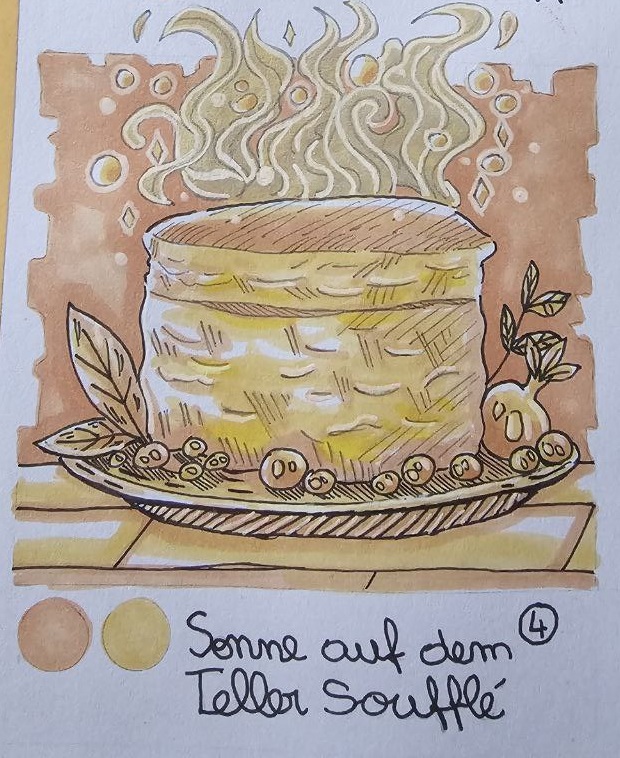 FireCave_Art's tweet photo. ☀️ Huevember Day 4 – Sun-on-a-Plate Soufflé ✨
A golden dream of light and warmth, sweet, soft, and full of morning magic. 🌞🍯☁️
#huevember2025 #huevember #sunonaplatesouffle #fantasyfood #magicalkitchen #yellowaesthetic #cozyart #fantasyart #dessertart #lightandmagic https://t.co/N6XySLHqTz