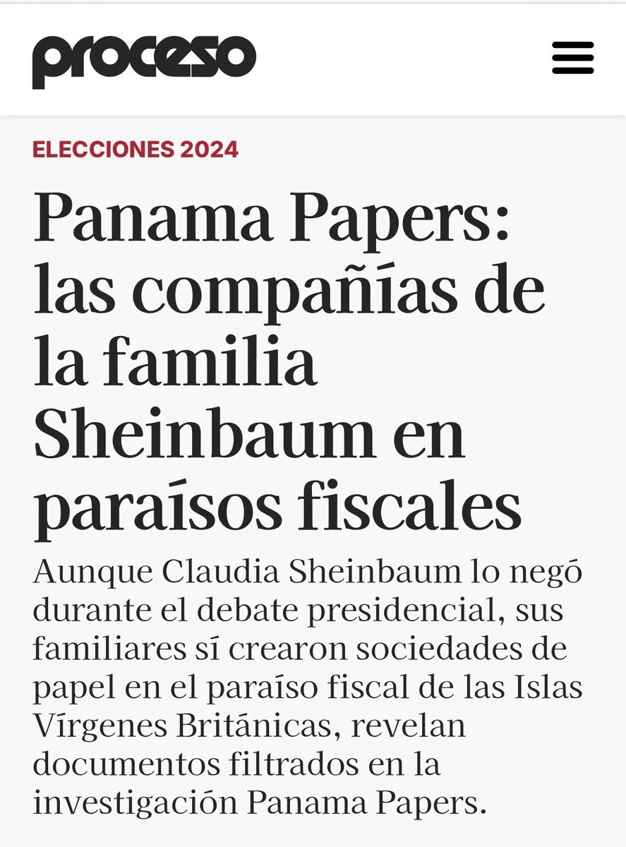 La familia de Claudia aparece en los Panama Papers, por culpa de Calderón.